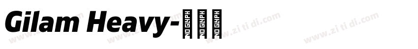 Gilam Heavy字体转换